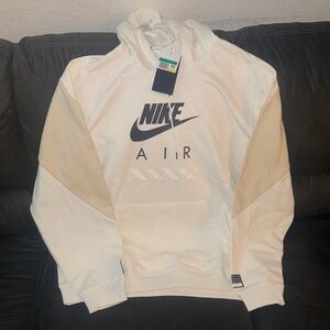 Nike Air Cream and White Hoodie